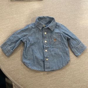 Gap Baby Denim Button-down Size 3-6 Months